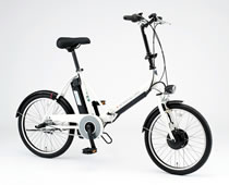 SANYO 折りたたみ式 電動ハイブリッド自転車 CY-SPJ220(W)