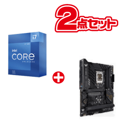 Core i7 12700KF + TUF GAMING Z690-PLUS D4 CPUとマザーボードのPCパーツ２点セット！