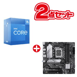 Core i5 12400 + PRIME B660M-A D4 CPUとマザーボードのPCパーツ２点セット！