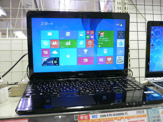 Office2013付属のシンプルA4ワイドノートPC NEC PC-LS150RSB-T1 - 名古屋中古品情報
